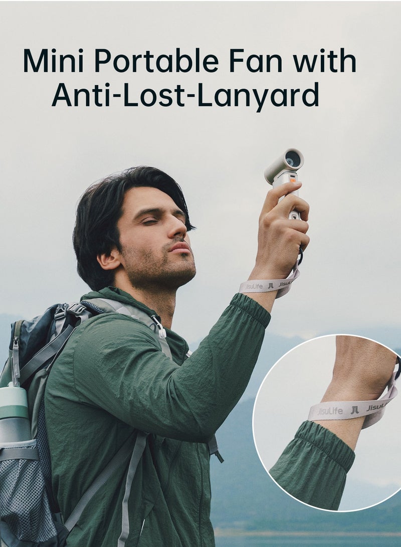 جيسيو لايف جيسولايف مروحة محمولة 2 في 1 ببطارية 9 الاف ملي امبير  فضي - Image 5