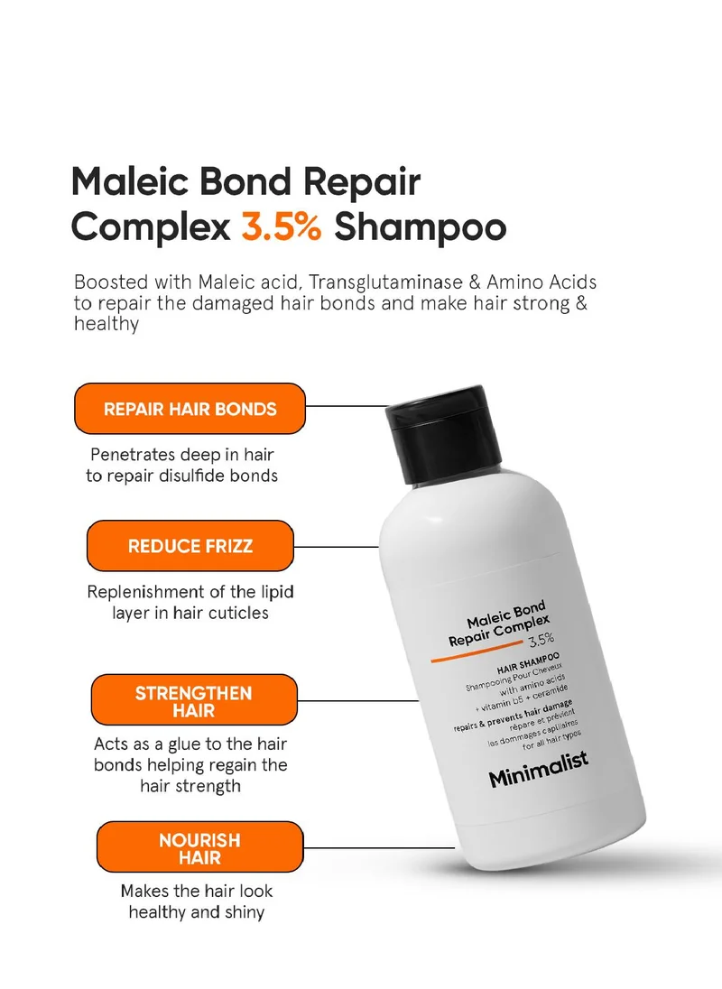 Minimalist Skincare Maleic Bond Repair Complex 3.5% Hair Shampoo