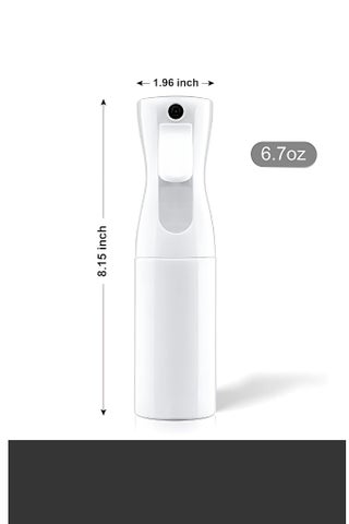 Hair Spray Misting Bottle, 200ml Refillable Fine Mist Sprayer Bottle, Ultra Fine Continuous Water Mister For Salon, Gardening, Plants & Skin Care - view 3