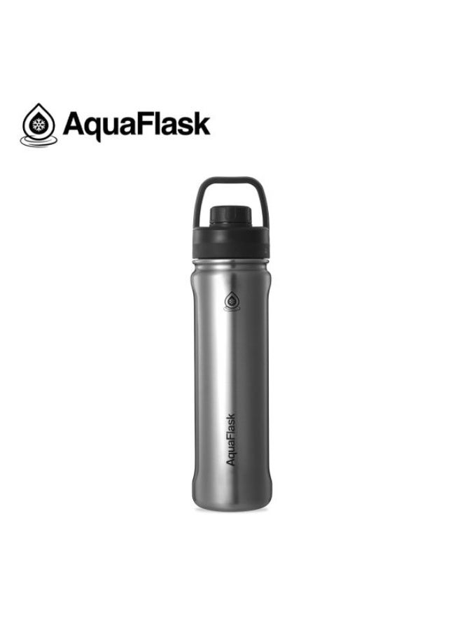 Aquaflask Stainless Steel Water Bottle Regular 22Oz - 650 Ml - Silver Steel - Image 2