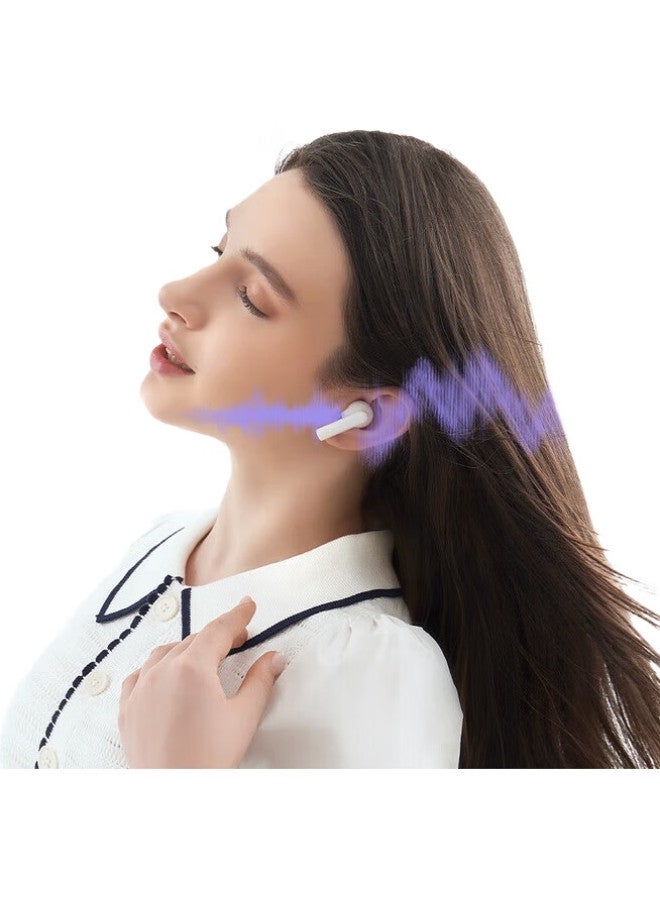 Honor Pick Honor Choice Lchse X7 Lite Comfortable Active Noise Cancelling 38-Hour Long Battery Life Bluetooth Earphones Compatible With Apple And Huawei Phones Starlight White - Image 1