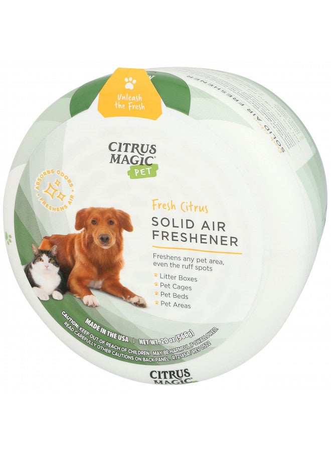 Citrus Magic Pet Odor Eliminator Solid Air Freshener, Fresh Citrus, 20-Ounce, Pack of 1