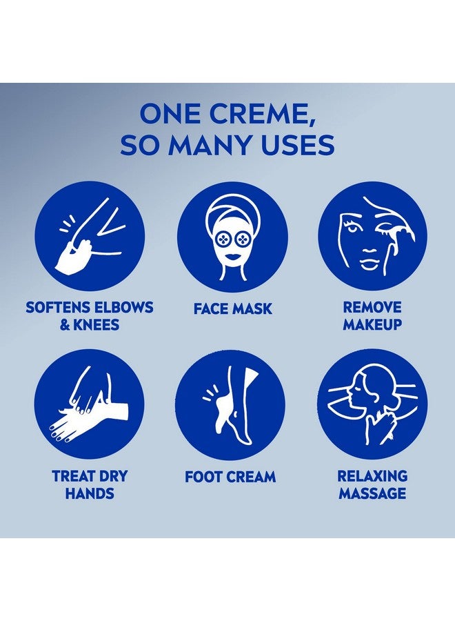 NIVEA Creme, Moisturizing Cream - Body Cream, Face Cream, and Hand Cream, 13.5 Oz Tin - Image 4