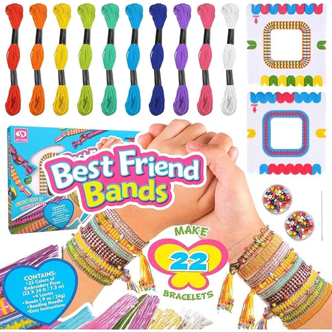 Hubery Friendship Diy Bracelet Craft Kit Forever Friend Children'S Art And Crafts