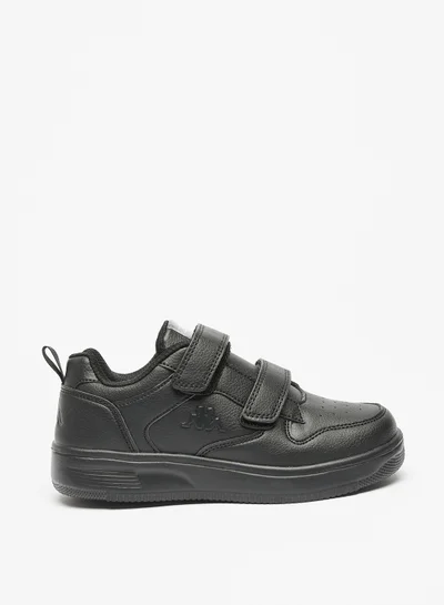 Kappa Boys Textured Sneakers with Hook and Loop Closure