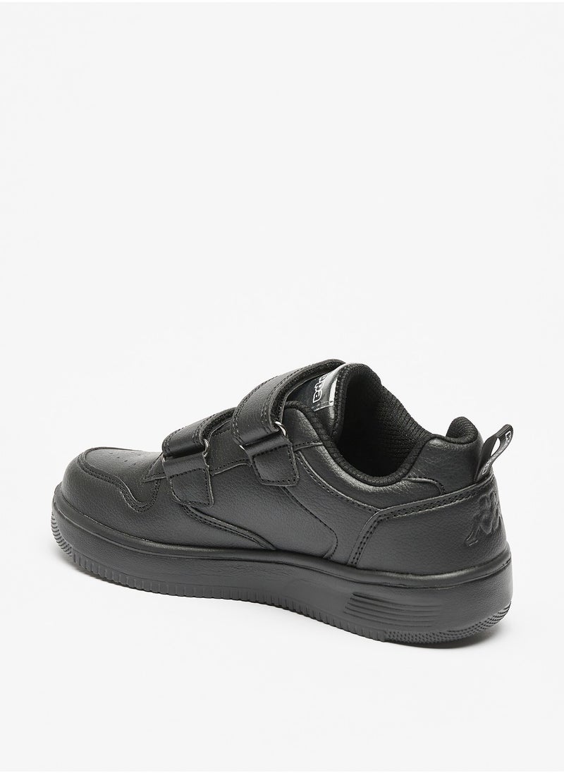 Kappa Boys Textured Sneakers with Hook and Loop Closure  - Image 2
