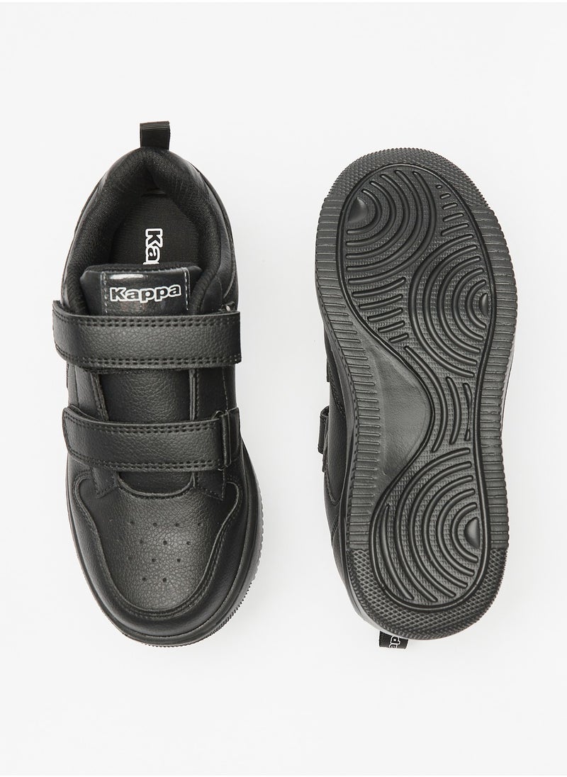 Kappa Boys Textured Sneakers with Hook and Loop Closure  - Image 4