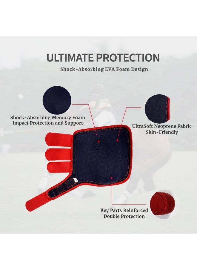 sampson Horse Boots Set of 4,Professional Horse Boots with Shock-Absorbing Memory Foam,Superior Protection and Comfortable Fit,Splint Boots for Horses