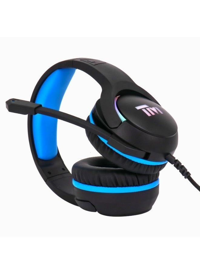 TWISTED MINDS - سماعة رأس سلكية للألعاب Twisted Minds MD07 RGB، صوت محيطي 7.1، وسادات أذن من إسفنج الذاكرة، ميكروفون طويل، وحدة تحكم في مستوى الصوت - Image 1
