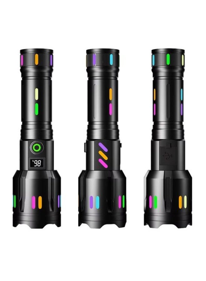 High Power Super Bright Rechargeable USB Torch – Zoomable LED Tactical Flashlight for Outdoor, Camping, Emergency Work Light - Image 4