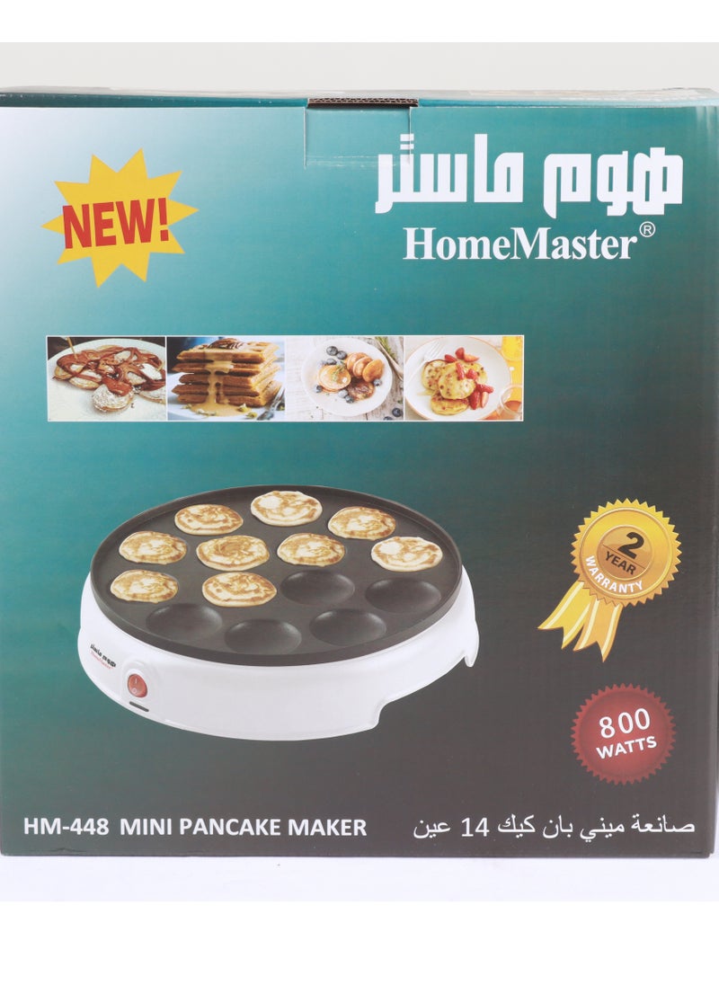هوم ماستر - صانعة ميني بان كيك 14عين سطح غير قابل للالتصاق 800 وات - Image 1