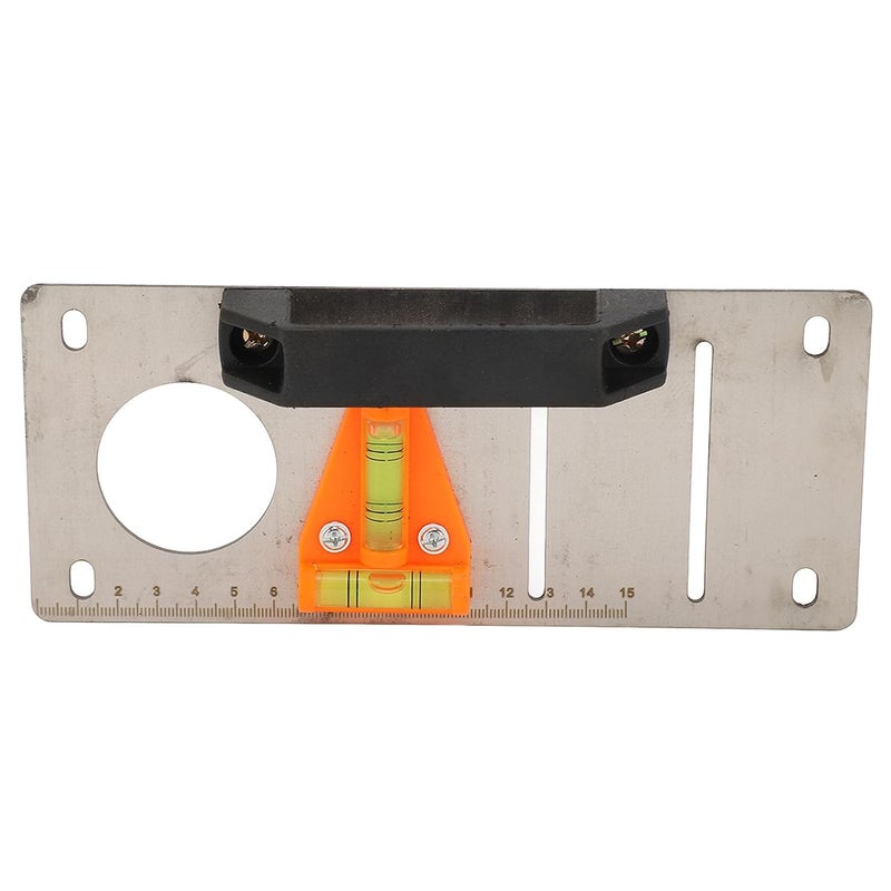 Stainless Steel Level Ruler, Measuring Marking Positioning Slot Template Construction Tool - Durable Rust Material, Clear Scale with Level, Ideal for Plumbing and - Image 4