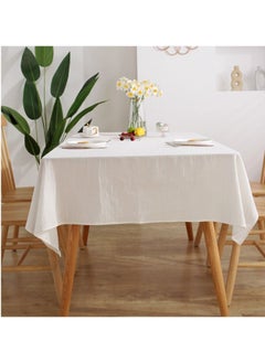 DUNISO Rustic Style Cotton Linen Tablecloth Placemat For Kitchen Coffee Table Dining Table Wedding Party Tabletop Decoration 135*180CM  - Image 3
