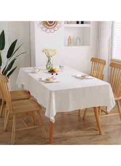 DUNISO Rustic Style Cotton Linen Tablecloth Placemat For Kitchen Coffee Table Dining Table Wedding Party Tabletop Decoration 135*180CM  - Image 4