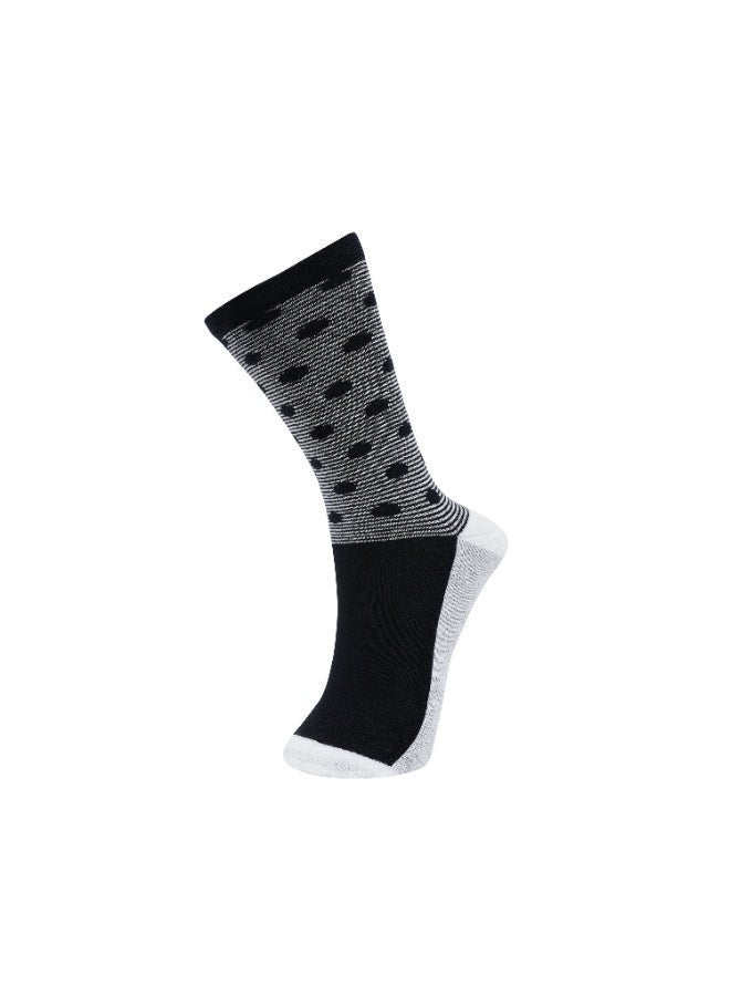 White Leaf Diabetic Medical Health Care Socks, Black - 1 Pack Antibacterial, Silver Freshness, Soft Cotton, Non-Drying Unisex - Image 3