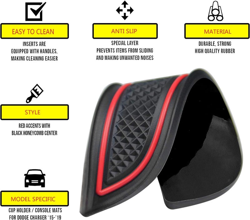 Mekar 11pcs Interior Accessories for Dodge Challenger - Image 3