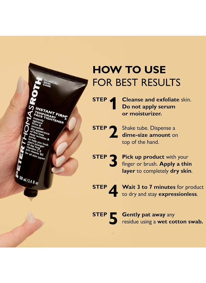 PETER THOMAS ROTH - Instant FIRMx Temporary Face Tightener  Firm and Smooth the Look of Fine Lines, Deep Wrinkles and Pores (3.4 ounce) - Image 1
