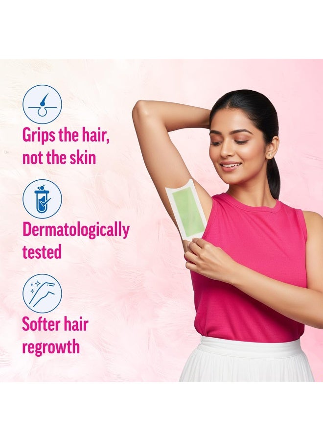 مجموعة شرائح الشمع فيت لإزالة الشعر بالكامل للبشرة الجافة، 20 شريحة، عبوة من قطعة واحدة - Image 5