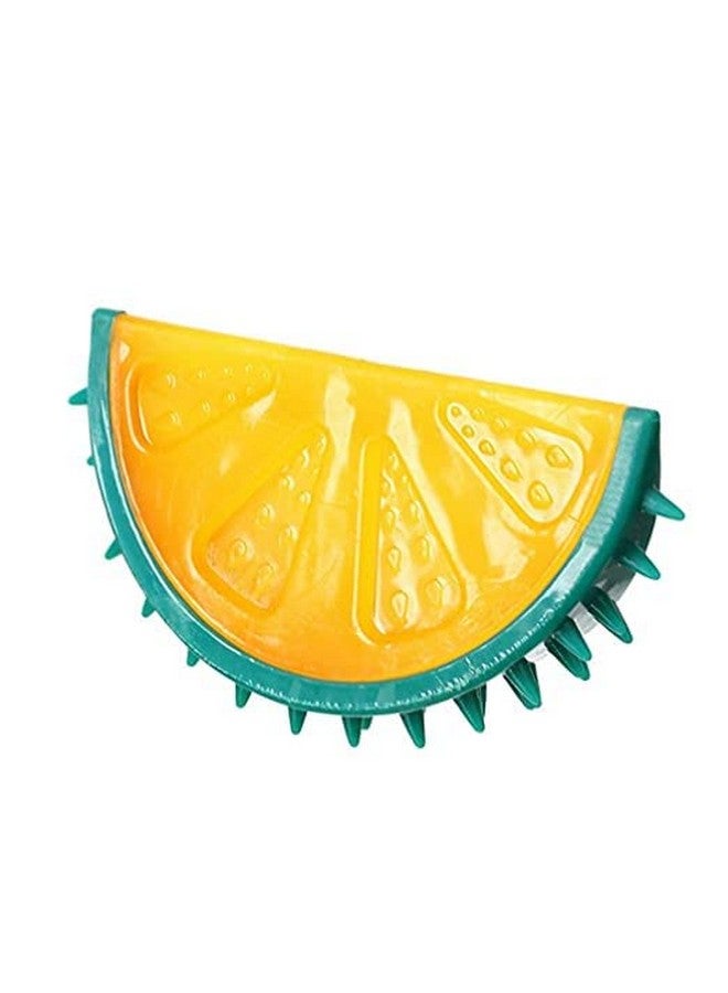 لعبة مضغ للكلاب بصوت لطيف تفاعلي على شكل فواكه مضحكة قابلة للمضغ وواقعية لعض الحيوانات الأليفة للجراء (ليمون + أناناس + بطيخ) - مجموعة من 3 قطع - Image 5