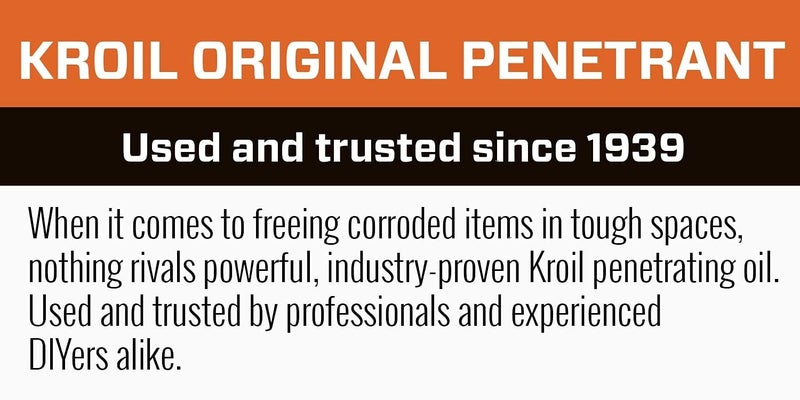 KROIL Aerokroil Penetrant - Rust Penetrating Lubricant - Corrosion Inhibitor Oil for Chains, Hinges & Stuck Metal Parts - Home & Industrial Use - Aerosol - 13 oz - 1 Pack (KS132) - Image 4