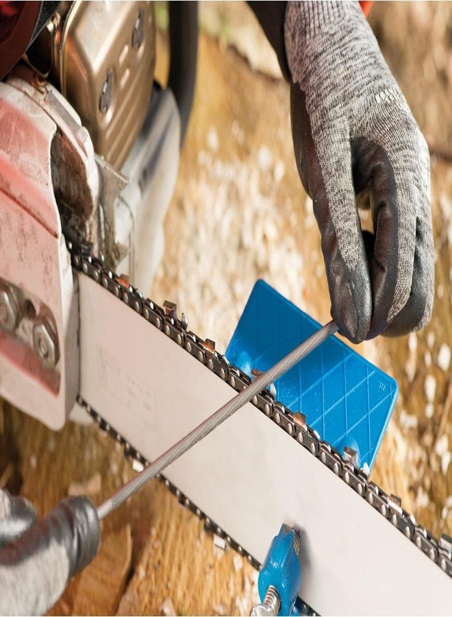 PFERD Chainsaw File Set, Round - 3/16" Diameter x 8" Length, Classic line with Precise Spiral Cut for Fast Manual Chainsaw Sharpening | 6 Pack - Part 17038 - Image 5