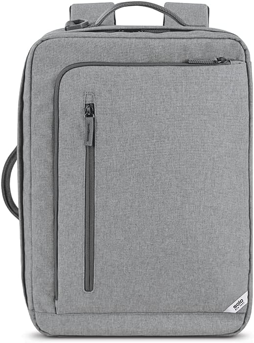 Solo Solo New York ReUtilize Hybrid Backpack Briefcase Grey - Image 5