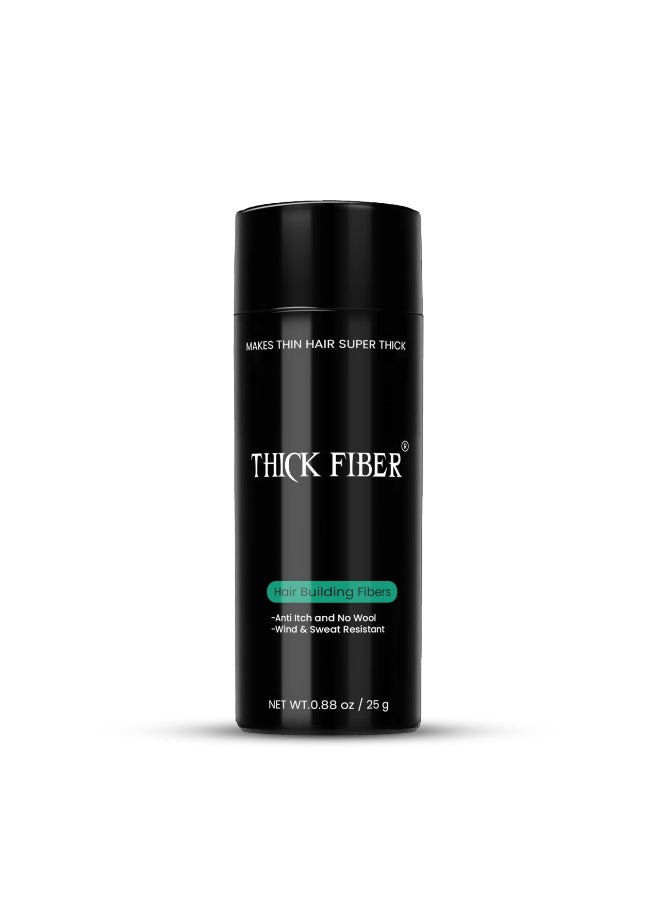 THICK FIBER Hair Fibers for Thinning Hair Bald spots AUBURN 25g Bottle Conceals Hair Loss in Seconds Hair Powder for Women Men - Image 2