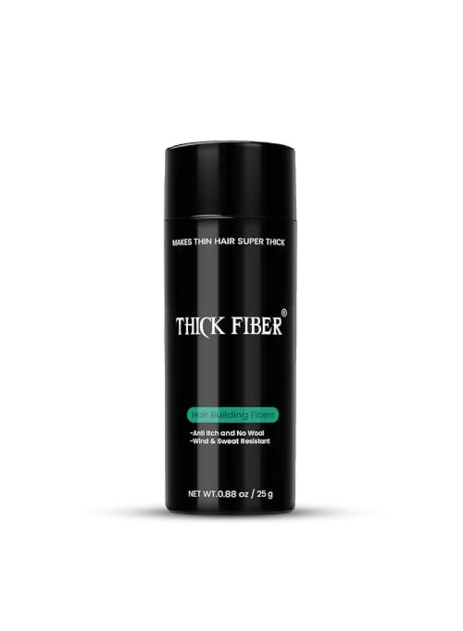 THICK FIBER Hair Fibers for Thinning Hair Bald spots AUBURN 25g Bottle Conceals Hair Loss in Seconds Hair Powder for Women Men - Image 1