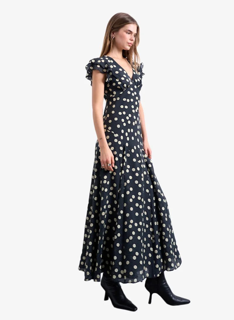 Topshop  Casual Short Sleeve Woven Maxi Dress for Women | Best Price UAE