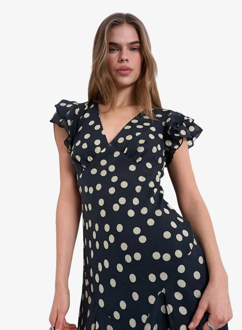 Topshop  Casual Short Sleeve Woven Maxi Dress for Women | Best Price UAE