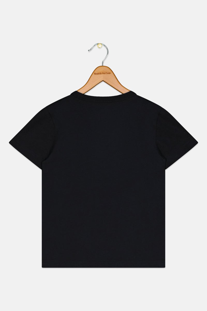Nike Kids Boy Graphic Print Short Sleeve Outdoor T-Shirt, Black - Image 3