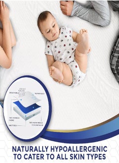 Safe and Sound Quilted Fitted Queen Mattress Pad Cover, Waterproof Mattress Protector, Deep Pocket Elastic Fits Up to 21'', Breathable Soft Alternative Filling Mattress Pad  - Image 1