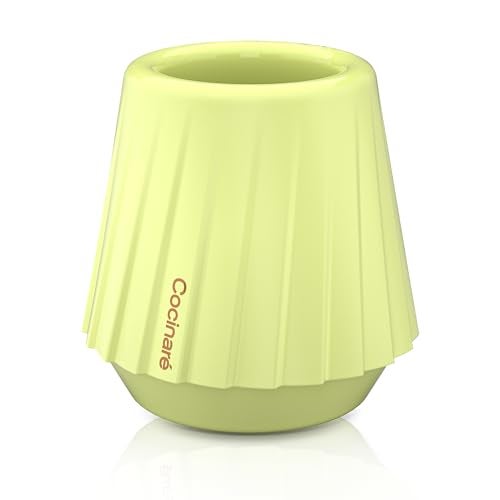 Cocinare KissCup Ceramic Espresso Cup – 2.2oz Demitasse Cup for Espresso, Pour-over coffee & Tea, Lime Green, Ceramic Collection - Image 1