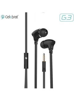 سليبرات سماعه أذن ستريو سلكية بميكروفون من سيليبريت G3  أسود  - Image 2