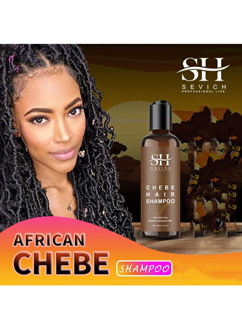 Sevich Naturals Chebe Hair Shampoo 100ml，Contains 100% African Chebe Essence Powder, Thinning Hair Care, Moisturizing And Repairing Damaged Hair Roots, Scalp And Skin Freshness - Image 2