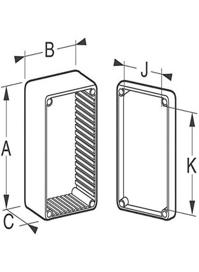Hammond 1591LSBK (Pack of 2) ABS Project Box Black, Box Plastic, 3.3 in L x 2.2 in W x 1.4 in H - Image 2