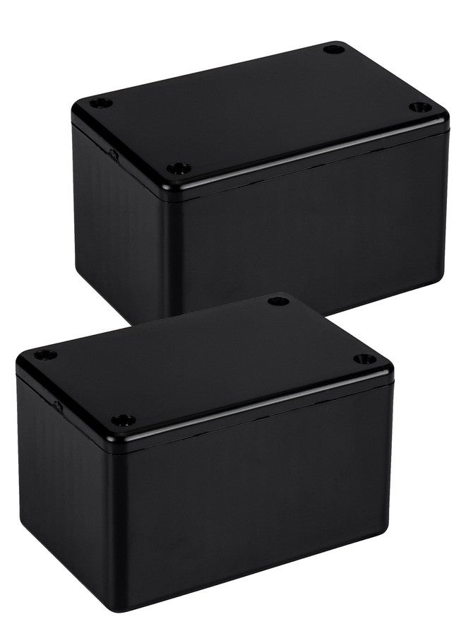 Hammond 1591LSBK (Pack of 2) ABS Project Box Black, Box Plastic, 3.3 in L x 2.2 in W x 1.4 in H - Image 1