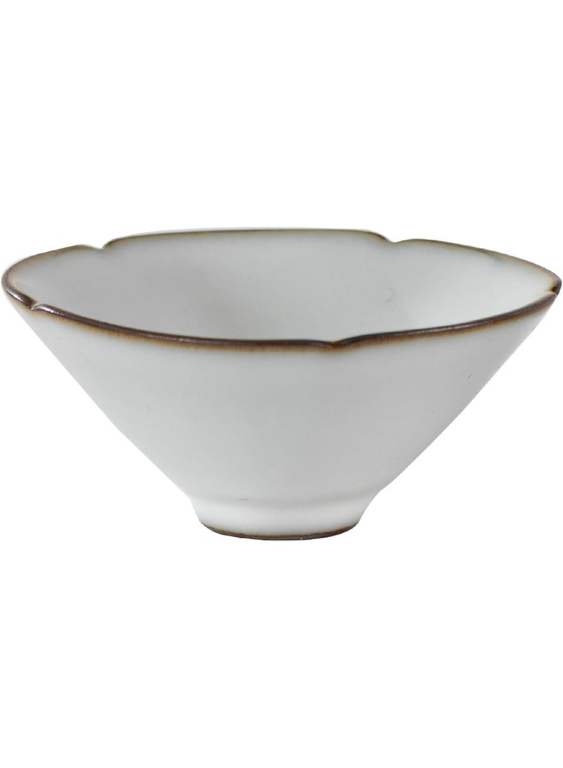 GOLD MANTIS Elegant Moon White Ru Kiln Ceramic Tea Cup - 50ml / 1.7oz - Premium Porcelain Tea Cup for Green Tea, Black Tea, Craft Tea - Dishwasher and Microwave Safe - Occasions - Image 1