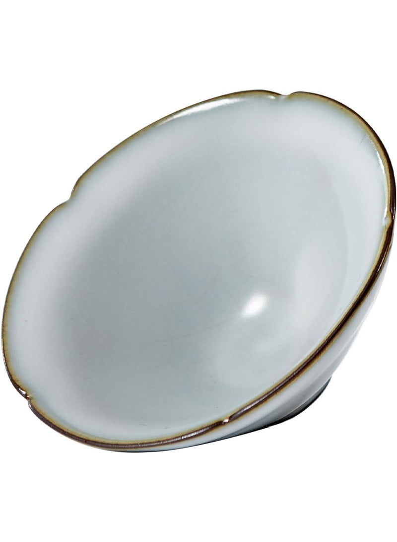 GOLD MANTIS Elegant Moon White Ru Kiln Ceramic Tea Cup - 50ml / 1.7oz - Premium Porcelain Tea Cup for Green Tea, Black Tea, Craft Tea - Dishwasher and Microwave Safe - Occasions - Image 5
