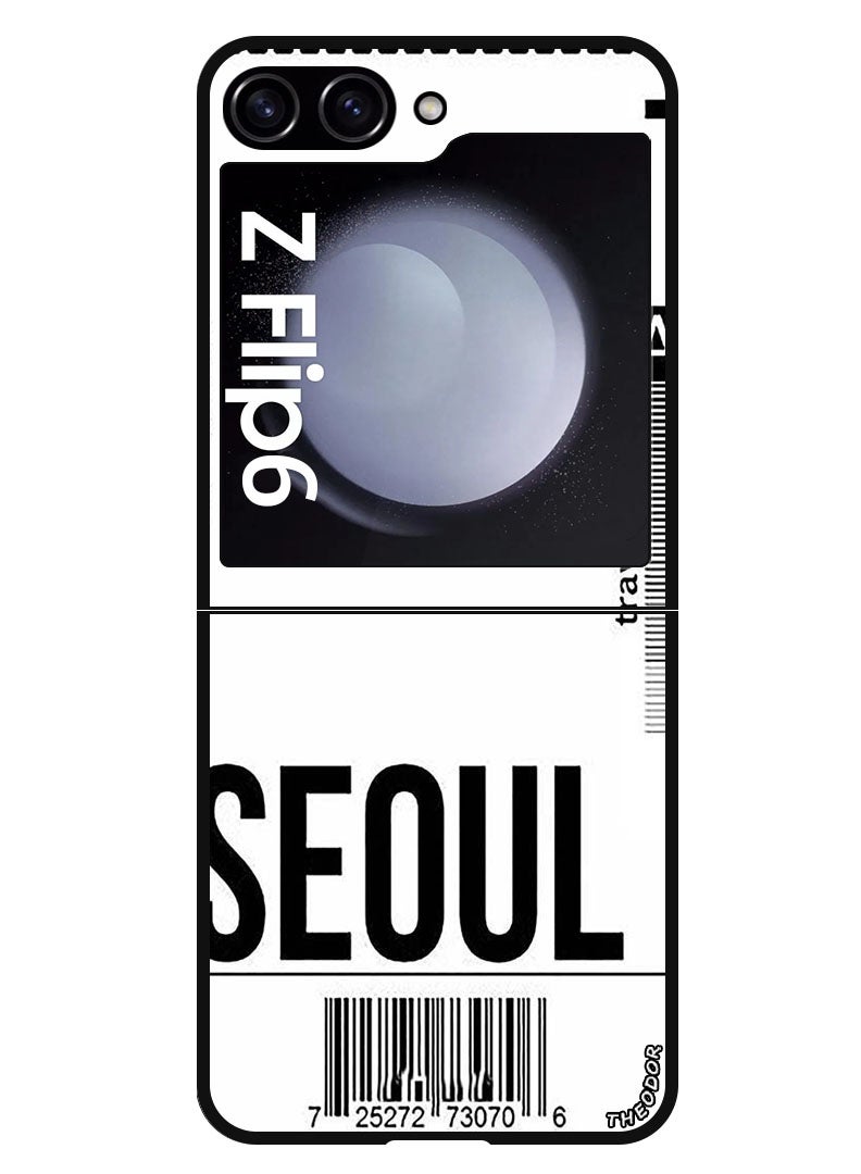Theodor Protective Case Anti Scratch Shock Proof Bumper Cover For Samsung Galaxy Z Flip 6 Seoul - Image 1