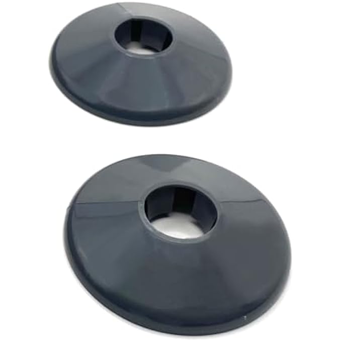 RADIATOR PIPE COVERS SNAPFIT 2 PACK 200MM LONG 15MM PIPE CENTRAL HEATING CLIP ON COVERS SNAPPIT (ANTHRACITE) - Image 3