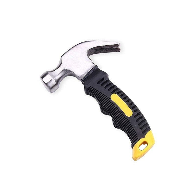 ZoomstoreA Heavy Duty Small Hammer Stubby Mini Claw Hammers Short Handle Rubber Grip 04 Kg Multicolor  - Image 1