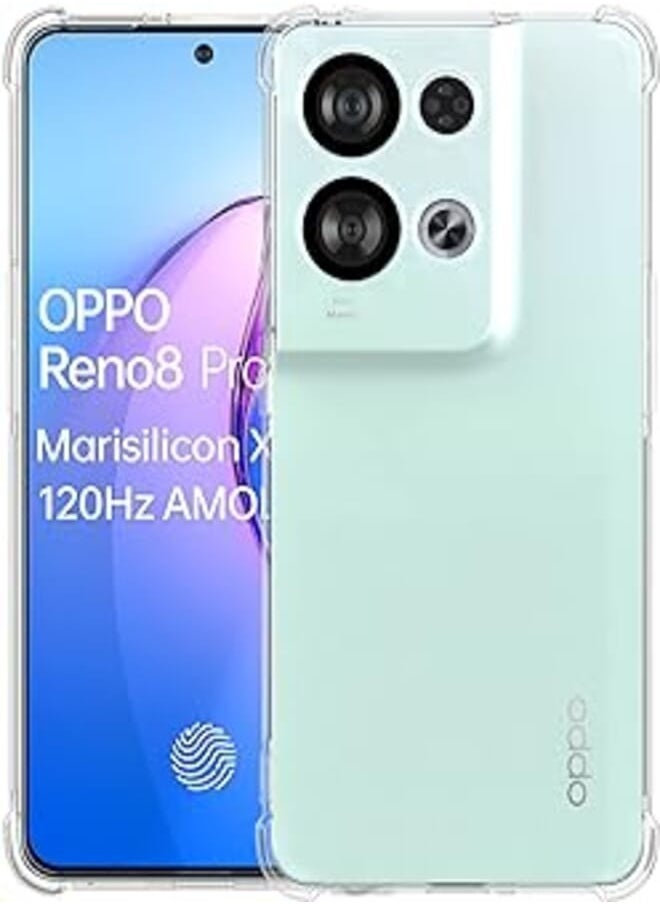 Muzz - Muzz for Oppo Reno 8 Pro Plus 5G Case, Reno8 Pro 5G Case Clear, Scratch Resistant Reinforced Corners TPU Rubber Soft Skin Silicone Protective Cover for Oppo Reno 8 Pro+ 5G 2022 (Crystal Clear) - Image 1