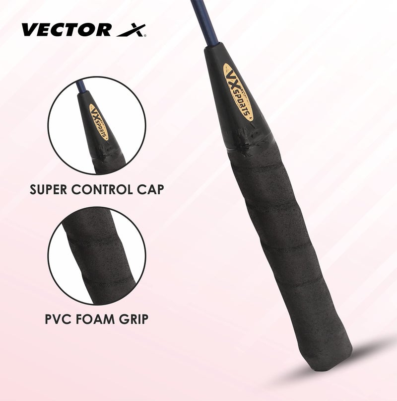 Vector X VXB-10 Badminton Racquet (Without Cover, Blue) - Image 5