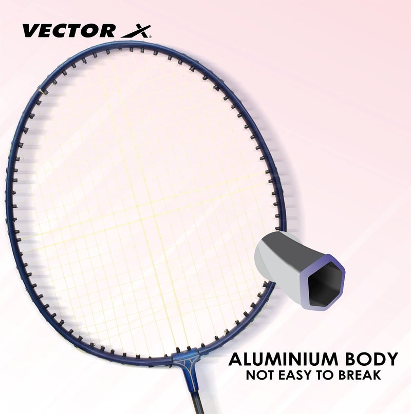 Vector X VXB-10 Badminton Racquet (Without Cover, Blue) - Image 2