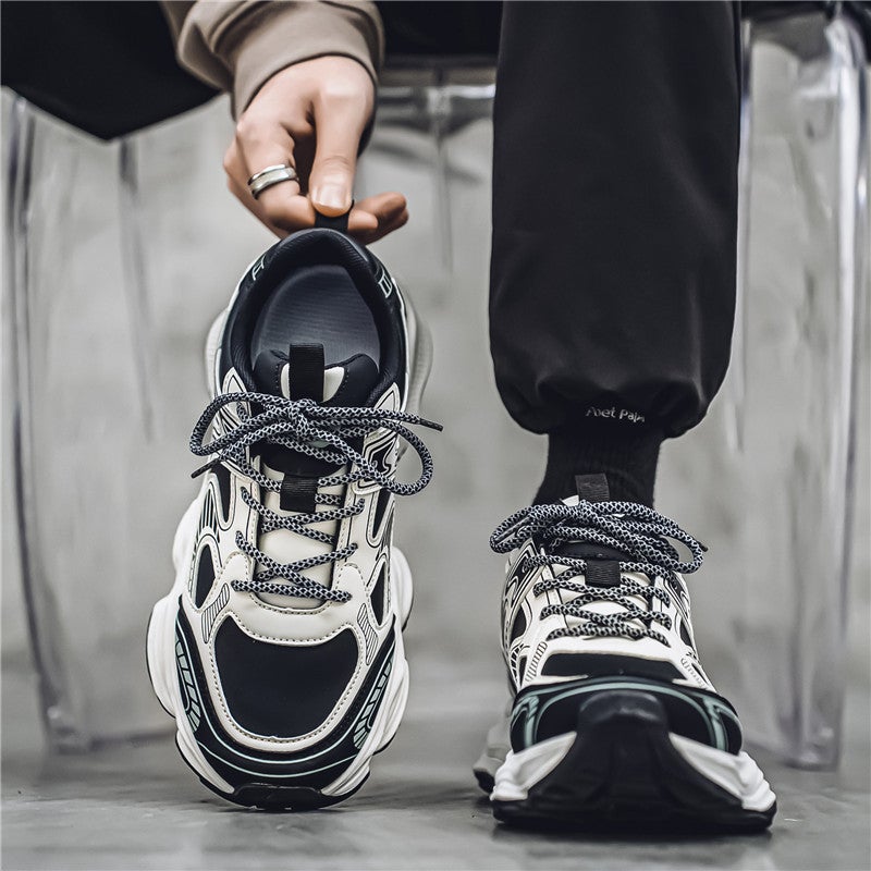Putian Men'S Shoes Sense Increased Hong Kong Style Torre Shoes Youth Thick-Soled Casual Sneaker Winter Fleece-Lined Cotton Shoes - Image 1