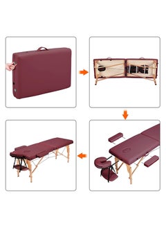 Cool Baby Portable Spa Bed Folding Facial Adjustable Lash Tattoo Table with Headrest Armrest  - Image 3