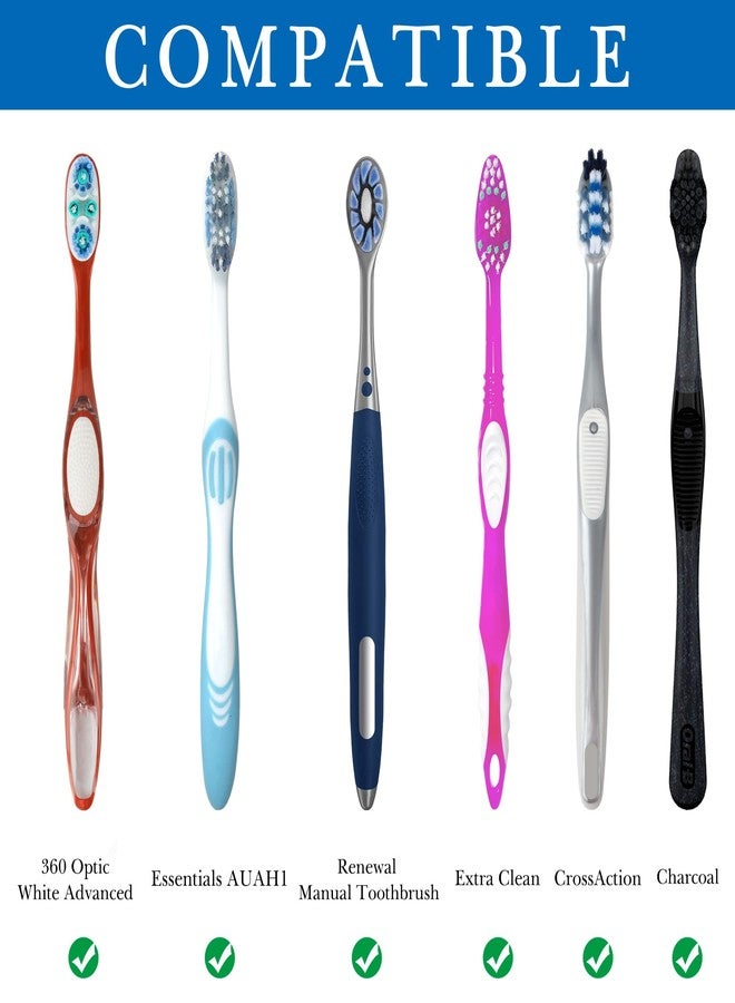 Linkidea Wall Mount Toothbrush Holder for Shower, 4 Slot Stainless Steel Adhesive Toothbrush and Toothpaste Hanger, Organizer Compatible with Colgate Extra Clean, Oral-B CrossAction(Silver) - Image 3