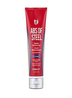 Abs Of Steel - Maximum Definition Cream - 5% Coaxel - Topical Cream - Workout Enhancer - Skin Firming, Toning, Definition - Fat Loss - Clinically Dosed Ingredient - Unisex - 8 Fl. Oz. (237Ml)