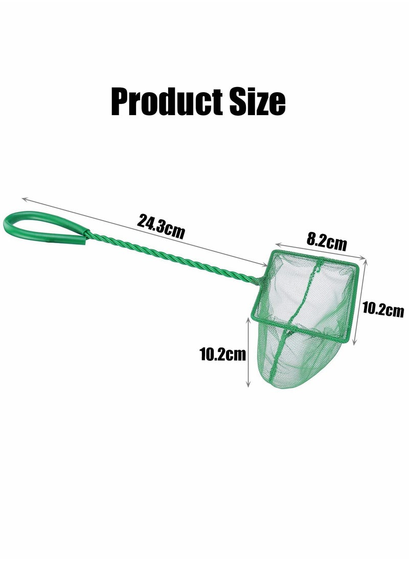 Excefore - Aquarium Fish Net 2 Pcs Fine Quick Catch Mesh Nylon Fishing Catch Nets with Handle - Image 1